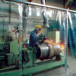 Schleiferschutzvorhang 1300 x 2000mm glasklar 0,4mm
