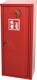 Schutzschrank f.6kg od.9kg Feuerlöscher m.Zylinderschl.u.Notschlüsselfach TKG