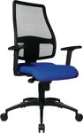 Bürodrehstuhl Punktsynchr.-T.blau 430-510mm Lehnenhöhe 650-710mm