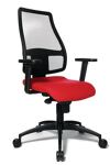 Bürodrehstuhl Punktsynchr.-T.rot 430-510mm Lehnenhöhe 650-710mm