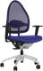 Bürodrehstuhl royalblau/Netz m.Punktsynchrontechnik Sitzhöhe 420-550mm