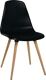 Mehrzweckstuhl schwarz Holzbeine Buche VE=2 St.im Krt.TOPSTAR