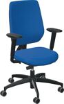 Bürodrehstuhl m.Synchr.-Techn.azurblau/azurblau 390-510mm