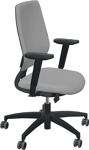 Bürodrehstuhl m.Synchr.-Techn.platingrau/platingrau 390-510mm