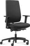 Bürodrehstuhl m.Synchr.-Techn.schwarz 400-520mm m.Lehnen Trgf.150kg DAUPHIN
