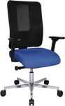 Bürodrehstuhl m.Synchrontechnik blau 460-560mm m.Rl.TOPSTAR
