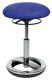 Hocker m.Standfußring Polster blau Sitz-H.440-570mm TOPSTAR