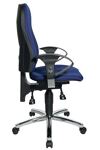 Bürodrehstuhl m.Permanentkontakt blau 460-560mm m.Rl.TOPSTAR