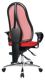 Bürodrehstuhl m.Permanentkontakt rot/rot 460-560mm m.Rl.TOPSTAR