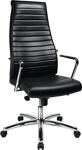 Chefsessel Leder schwarz m.Synchrontechnik 430-530mm