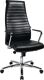 Chefsessel Leder schwarz m.Synchrontechnik 430-530mm