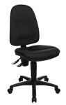 Bürodrehstuhl m.Lendenwirbelstütze schwarz 420-550mm o.Lehnen Trgf.110kg TOPSTAR
