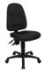 Bürodrehstuhl m.Lendenwirbelstütze schwarz 420-550mm o.Lehnen Trgf.110kg TOPSTAR