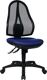 Bürodrehstuhl Punktsynchr.-T.blau 430-510mm