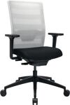 Bürodrehstuhl m.Synchr.-Techn.schwarz/weiss 420-540mm