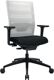 Bürodrehstuhl m.Synchr.-Techn.schwarz/weiss 420-540mm