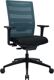 Bürodrehstuhl m.Synchr.-Techn.schwarz/petrol 420-540mm