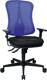 Bürodrehstuhl Head Point SY m.Synchronmechanik blau/schwarz 390-510mm