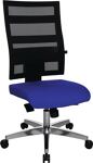 Bürodrehstuhl Punktsynchr.-T.schwarz/blau 450-550mm Trgf.110kg TOPSTAR