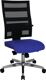 Bürodrehstuhl Punktsynchr.-T.schwarz/blau 450-550mm Trgf.110kg TOPSTAR