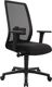 Bürodrehstuhl Synchr.-M.schwarz/schwarz 430-540mm m.Lehnen Trgf.110kg TOPSTAR