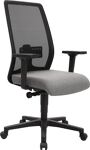 Bürodrehstuhl Synchr.-M.hellgrau/schwarz 430-540mm m.Lehnen Trgf.110kg TOPSTAR