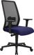 Bürodrehstuhl Synchr.-M.blau/schwarz 430-540mm m.Lehnen Trgf.110kg TOPSTAR