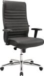 Chefsessel Leder schwarz schwarz m.Armlehne 440-550mm TOPSTAR