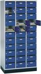 Postverteilerschrank H1950xB920xT500mm 33 Fächer lichtgrau/enzianblau C+P