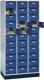 Postverteilerschrank H1950xB920xT500mm 33 Fächer lichtgrau/enzianblau C+P