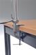 Schreibtischleuchte, NW-Nr.: 9000483099 Ku. silber m.Standfuß, u.Tischklemme m.Leuchtmittel Ausladung, max.630mm  