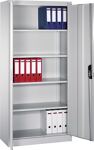 Flügeltürenschrank H1950xB930xT600mm lichtgrau/ enzianblau Trgf.70kg C+P
