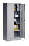 Flügeltürenschrank H1950xB930xT400mm lichtgrau 3 BD Schließfach C+P