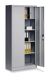 Flügeltürenschrank H1950xB930xT400mm lichtgrau 3 BD Schließfach C+P