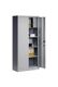 Flügeltürenschrank H1950xB930xT400mm lichtgrau /enzianblau 3 BD Schließfach C+P