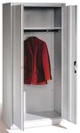 Garderobenschrank H1950xB930xT500mm lichtgrau/ lichtgrau C+P