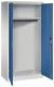 Garderobenschrank H1950xB930xT500mm lichtgrau/ blau C+P