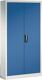 Garderobenschrank m.Hut-BD u.Kleiderstange H1950xB930xT400mm grau/blau 2 Abt.