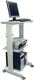 PC-Arbeitstisch stabiles, NW-Nr.: 9000483257 Stahlprofilgestell Tisch-, platte aus melaminharz- beschichteter Spanplatte, grau H1180xB600xT500mm