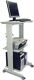 PC-Arbeitstisch H1180xB600xT500mm lichtgrau fahrbar