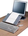 Konzepthalter B350xT247xH60mm MET silber verstellb.Sichtabstand