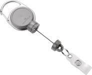 Ausweishalter ext.Stark-mit Druckknopfschlaufe Band-L.600cm grau DURABLE