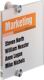 Tür-/Infoschild, NW-Nr.: 9000483422 B148xH148mm Sichtfenster, Acryl Rücken Acryl DURABLE  