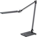 Schreibtischleuchte Wave grau metallic H.max.760mm Standfuß m.LED HANSA