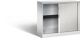 Rollladenschrank H897xB1000xT435mm lichtgrau 1Fachböden