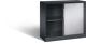 Rollladenschrank H897xB1000xT435mm schwarzgrau/ weißalu.1Fachböden