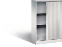 Rollladenschrank H1292xB800xT435mm lichtgrau 2Fachböden