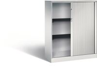 Rollladenschrank H1292xB1000xT435mm lichtgrau 2Fachböden