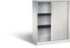 Rollladenschrank H1292xB1000xT435mm lichtgrau 2Fachböden
