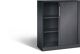 Rollladenschrank H1292xB1000xT435mm schwarzgrau 2Fachböden